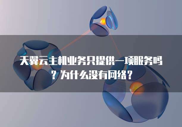 主机业务只提供服务吗为什么不能用